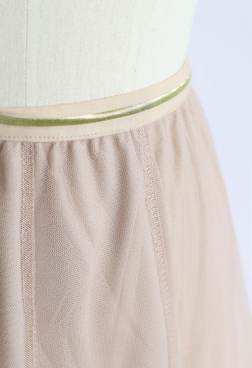 My Secret Weapon Tulle Maxi Skirt in Cream