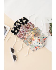 4 Packs Floral Print Face Coverings