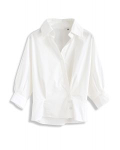 Wrap Up A Vacation Shirt in White