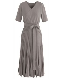 Effortless Charming Knit Dress in Taupe