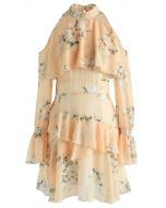 Gardenia Impress Cold-Shoulder Chiffon Dress